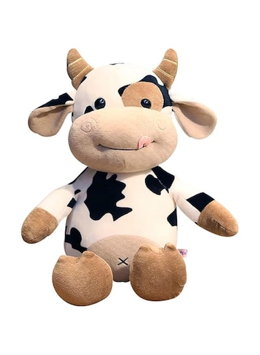 COOLBABY cow plush toy,16 inch stuffed animal throw plushie pillow doll,soft fluffy friend hugging cushion-present for every age and occasion