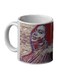 Umm Kulthum Printed Mug White/Red/Blue 350ml