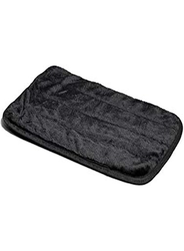 MidWest Homes for Pets Quiet Time Bed Deluxe Black Fur Mat 23" x 17