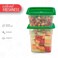 Cambro Food Storage Container with Lid (BPA-Free) - 2 Pack - Classic Series Square with Green Lid - 2 and 4 QT (Quart) - Commercial Grade for Food Prep (Translucent)