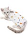 Khazna Cat Recovery Suit Medium, Professional Surgical Recovery Shirt for Abdominal Wounds Bandages Cone Alternative for Cats after Surgery Medical Suit Soft Pets Clothing Indoor, 12-15 lbs