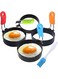Yuroochii 4 Pack Egg Ring for Frying Eggs Stainless Steel Egg Mould Cooking Rings for Fried Egg, Shaping Egg, Muffins, Pancakes