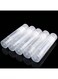 GOTOTOP Lot 100Pcs 5Ml Sturdy Black White Empty Plastic Lipstick Lip Balm Container Tube With Lid Caps For Small Bottle Container Cosmetic Container Clear