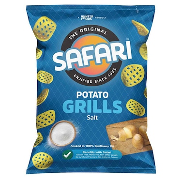 Safari Salted Potato Grills Chips, 60g