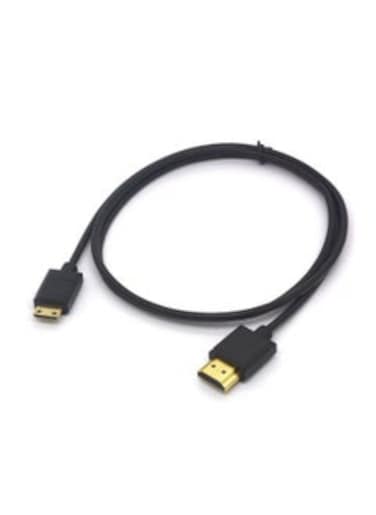 Mini HDMI Cable with Ethernet, HDMI to HDMI Mini Adapter Cord Support 4K 3D 1080P for Camera, Video Card, Laptop (1.8 Meter)