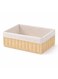 Hand-Woven Paper Rope Storage Basket &acirc;&euro;&ldquo; L 36 x B 27 x H 13 cm, with Removable Linen Liner &amp; Sturdy Metal Frame, Woven Organizer Bin for Living Room, Bedroom, Bathroom, Closet &amp; Home Storage
