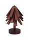 Funito Walnut Trivet Set of 3, Natural Wood Hot Pads, Foldable Coaster Set with Stand, Tree Design Kitchen Hot Holder Pads, for Kitchen, Office Desk, Restaurant Cafe Coaster or Decoration, CSD-061