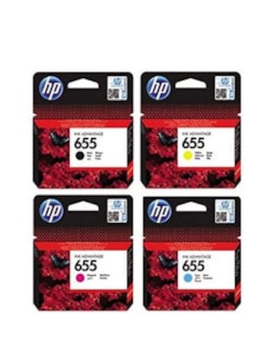 655 Ink Cartridges Set - Black, Cyan, Magenta and Yellow