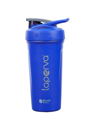 Laperva X Blender Bottle Stainless Steel Shaker, Rounded Base, Insulated- Bpa Free, Leak ProofShaker- (Reflux Blue -590 ML)