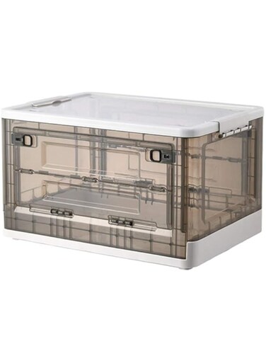 KH Large Storage Bins with Lids and Wheels, Stackable Storage Box Organization Great for Toys Shoes Tools Clothes Bed Laundry Closet Garage Office (White)