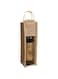 PawPawU&reg; Wine Bottle Gift Bags With Handle, Reusable Burlap Single Red Wine Holder Carrier with Window to Present Wine, Champagne, Beer and Other Spirits (For Single Bottle)