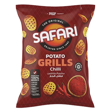 Safari Chilli Potato Grills, 60g