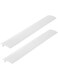 XZSUN Kitchen Silicone Stove Counter Gap Cover, Stove Gap Filler Range Strips 2pcs,Between Oven and Countertop (25 Inch, White-UK)