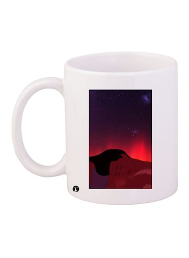 Cartoon Printed Coffee Mug White/Red/Black