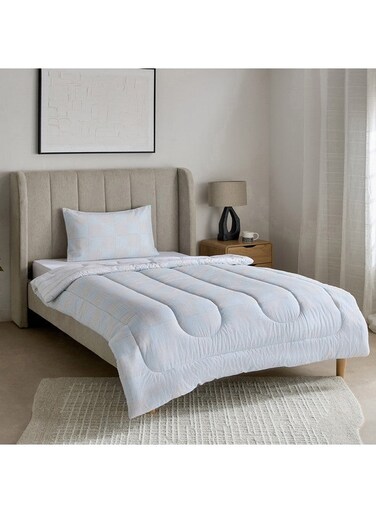 Box Aurora Jason 2-Piece Printed Cotton Single Comforter Set 220 x 135 cm
