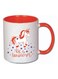 Be A Unicorn Printed Ceramic Mug Red/White