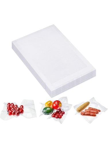 Vacuum Sealer Bags, 4 x 6 Inch Vacuum Heat-Seal Bags Sealer Bags Pre-Cut Seal Bag for Food Preservation, Seal a Meal BPA Free, Heavy Duty, Great for Vac Storage, Meal Prep or Sous Vide (120 Pieces)