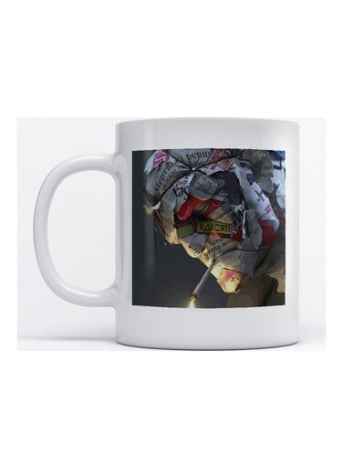 Mug Newspaper for Coffee and Tea White