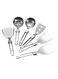 6-piece Stainless Steel Kitchenware Set, 304 Stainless Steel Folding Kitchen Cooking Tool Kitchenware Set, Made Of Durable And Easy To Clean Stainless Steel Material, Suitable For Kitchen And Cooking, With Storage Bag