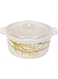 Melamine Casserole With Lid with Beautiful Branches Texture Printed Hot Pot Food Dish Bowls Serving Dishes with Lids Storage Containers Box Chapatti Hotpot Dining Tableware (Small - 17cm)