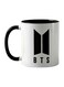 Piece BTS Logo Printed Mug White/Black