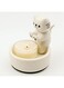 Tazweeq Cat Candle Holder, Cute Cartoon Kitten Kitty Design, Ceramic Warming Paws Candle Holder, Decorative Mini Tea Light Holder, Safe and Stable for Indoor Use, Ideal Gift for Cat Lovers - White