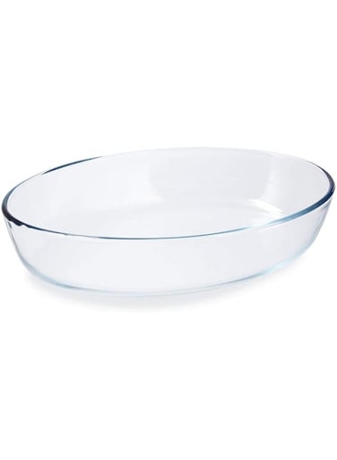 Pyrex Pyroflam Glass Oval Roaster, 30x21cm