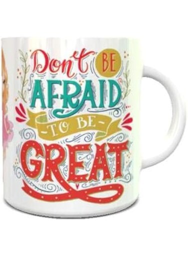Impress Ceramic Coffee Mug with Be Yourself Quote Design - White