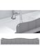 Silicone Sink Splash Guard Water Splash Guard for Kitchen Strong Suction Sink Splash Guard with Strong Suction Behind Faucet Kitchen Island Sink Backsplash Guard (19.7L x 2.4W x 5H inches) - Wavy Gray