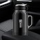 12V/24V Smart Electric Car Kettle - 1000ml Portable Water Boiler with LCD Temperature Display