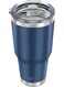 30oz Tumbler, Stainless Steel Vacuum Insulated Water Coffee Tumbler Cup, Double Wall Powder Coated Spill-Proof Travel Mug Thermal Cup, for Home Outdoor (Navy Blue, 1 Pack)