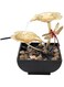 Generic Desktop Water Fountain, Lotus Leaf Dragonfly Shaped USB LED Lighted Waterfall Decoration with Stones, Zen Relaxation Indoor Tabletop Fountain Mini Waterfall for Office Bedroom