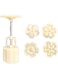 BYOTINE 50g Plum Flower Shape Pastry Moon Cake Cakes Molds Mooncake Cookie Mould Cutter Hand Pressure Plastic Baking Accessories Mooncake Press Molds