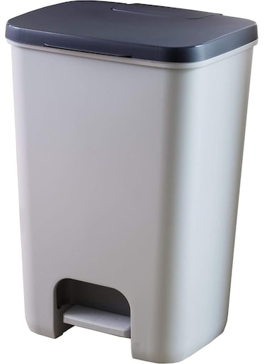 Essentials Small Garbage Bin Cover With Pedal 20L Gray Color.