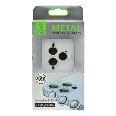 SAMOS ANTI GLARE CAMERA GLASS PROTECTOR FOR IPHONE 13 PRO/13 PRO MAX GOLD