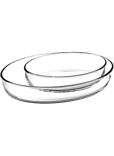 Borcam Glass Casseroles (Set of 2, 159033, Clear)