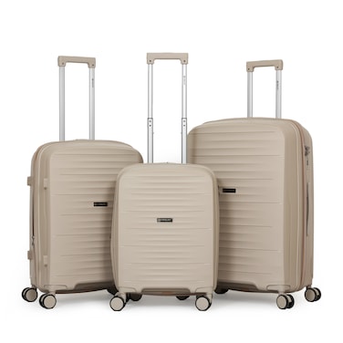 STARLIFE Trolley Luggage 3 Pieces Set PP Hard Side Bag 360 Degree Spinner Wheels Trolley Luggage Set With TSA Lock 20/24/28 Inches SL-PP1