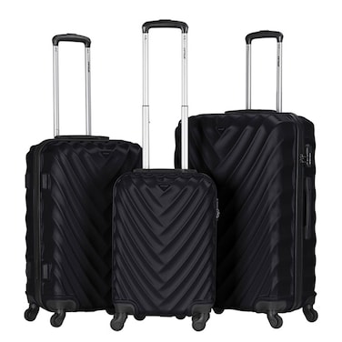VIPTOUR ABS Hardside 3Pcs Trolley Luggage Set Spinner Wheels With Number Lock 20/24/28 Inches, VT-A391