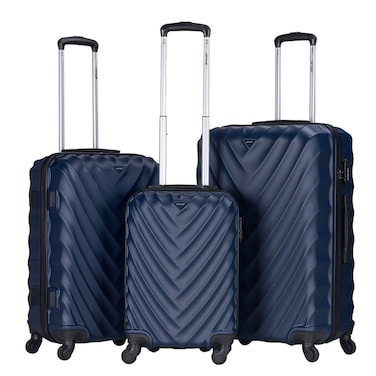 VIPTOUR ABS Hardside 3Pcs Trolley Luggage Set Spinner Wheels With Number Lock 20/24/28 Inches, VT-A391