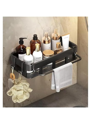 Cozy Nest Kitchen Rack Sink Caddy Rack with Draining Tray with Sturdy Carbon Steel Frame &amp; ABS Material. Ideal for Countertop &amp; Storage, Perfect for Sink, Rust-Proof Design(Black)