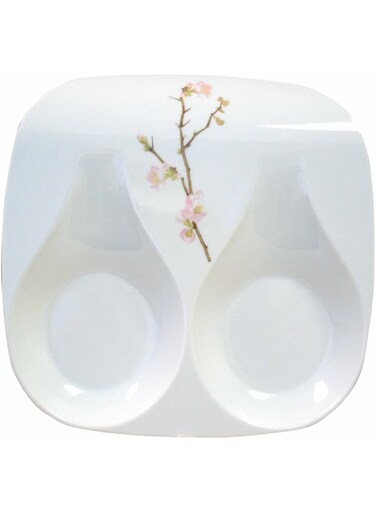 Reston Lloyd Corelle Coordinates Melamine Double Spoon Rest, Cherry Blossom