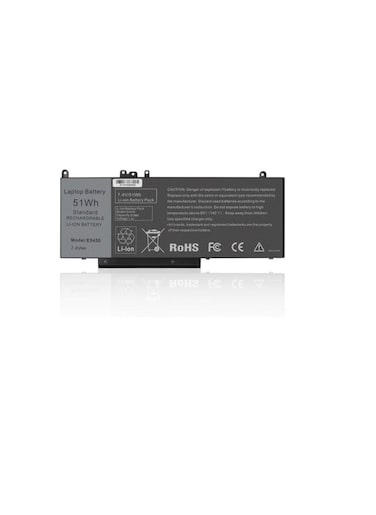 6460.0 mAh Replacement Laptop Battery For Dell Latitude E5250 Black