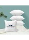 FASHIONFY&reg; Luxury Cushion Filler PACK OF 4 - Cushion Insert 20" x 20" - Hollowfibre Cushion Inner Pads - Polycotton Cover for Sofa Couch Bed Outdoor (4, 50x50 cm)