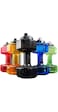 Jumigra Upgrade Dumbbell Shaped Water Bottle   Big Capacity 75 Oz (2.2 L)  BPA Free   Flip Top Leak Proof lid   5 Colors(Red&pound;