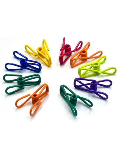 SYOSI Chip Clips, 30 Pack Clothes Pins, Bag Clips, Food Clips, Paper Clips, Bag Clips for Food, Kitchen Clips, 2 Inch Clothespins for Photo and Crafts, Metal Clips for Indoor and Outdoor Uses