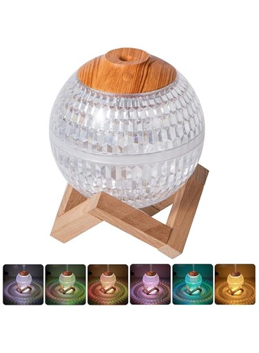 Mini Colorful Crystal Ball Night Light Humidifier: A 2-in-1 USB-Powered Oasis for Your Bedroom or Office,Household Volume Silent Humidifier LED Night Light