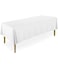 Lann's Linens - 60" x 102" Premium Tablecloth for Wedding/Banquet/Restaurant - Rectangular Polyester Fabric Table Cloth - White