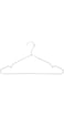 FEELINGS Metal Hanger Pvc Coated White 12Pcs Hangers For Wardrobe, Cloth Display Rack For Space Saving Closet Storage Organizer, Plastic Clothes Hanger Set 40Cm