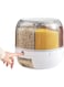 AWH Joyiever Rice Dispenser，360&deg; Rotating Transparent Rice Dispenser，6-Grid Visualization Rice Storage Container With Airtight Lid And Rice Cup，For Home Kitchen Food Grain Storage Container，13lb