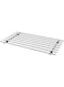 Sulfar Big Hot Pot Stand for Kitchen Trivets - Stainless Steel Square Stand - Silver